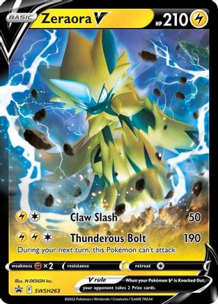 Zeraora V - SWSH263 (SWSH263) [SWSH: Sword & Shield Promo Cards] Holofoil - Deck Out Gaming
