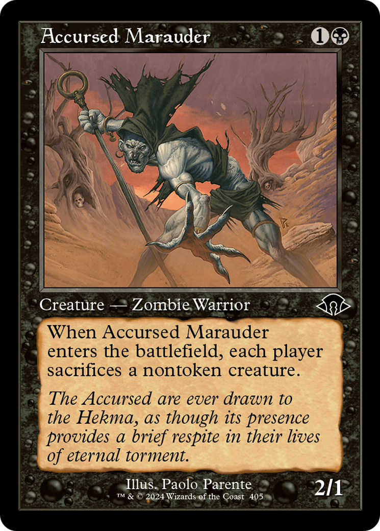 Accursed Marauder (Retro Frame) (405) [Modern Horizons 3] - Deck Out Gaming