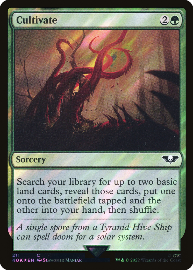Cultivate (Surge Foil) (211) [Warhammer 40,000 Commander] foil - Deck Out Gaming