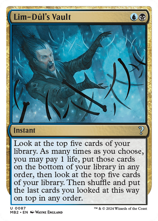 Lim-Dul's Vault (White Border) (87) [Mystery Booster 2] - Deck Out Gaming