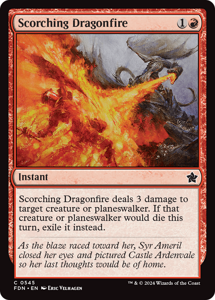 Scorching Dragonfire (545) [Foundations] - Deck Out Gaming