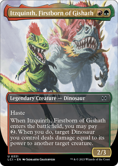 Itzquinth, Firstborn of Gishath (Borderless) (331) [The Lost Caverns of Ixalan] foil - Deck Out Gaming