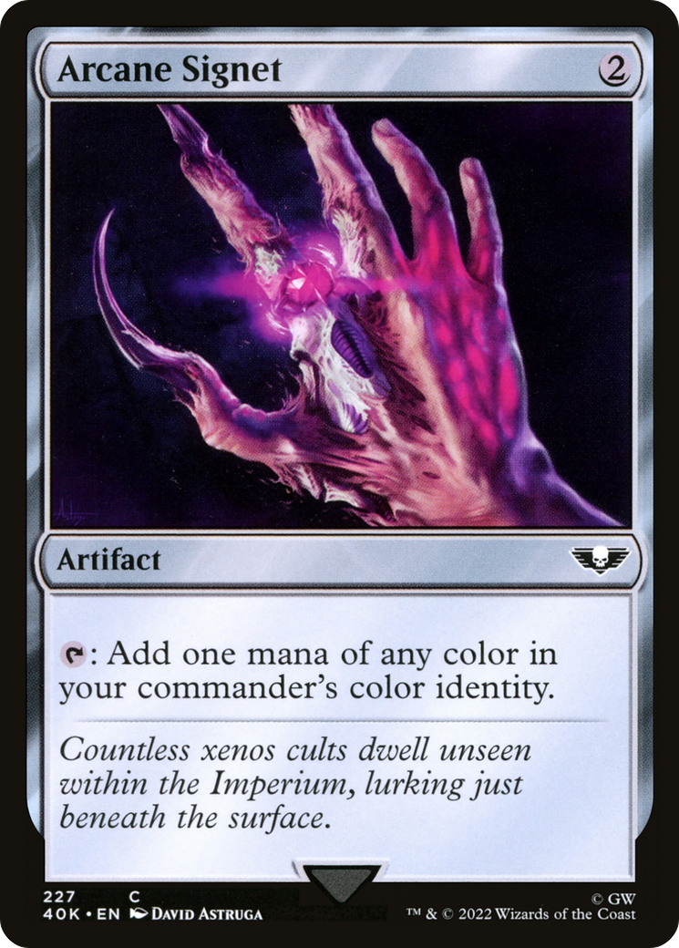 Arcane Signet (227) (227) [Universes Beyond: Warhammer 40,000] - Deck Out Gaming