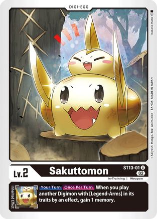 Sakuttomon (ST13-01) [Starter Deck 13: Ragnaloardmon] - Deck Out Gaming