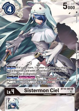 Sistermon Ciel (Alternate Art) (BT10-085) [Xros Encounter] Foil - Deck Out Gaming