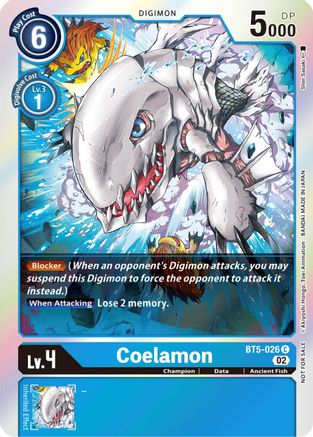 Coelamon (Official Tournament Pack Vol. 7) (BT5-026) [Battle of Omni] Foil - Deck Out Gaming