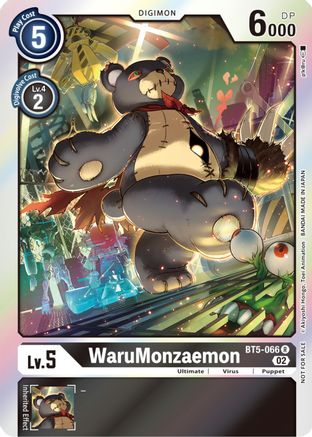 WaruMonzaemon (Official Tournament Pack Vol. 7) (BT5-066) [Battle of Omni] Foil - Deck Out Gaming