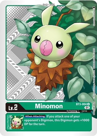 Minomon (Winner Pack Xros Encounter) (BT3-004) [Release Special Booster] - Deck Out Gaming