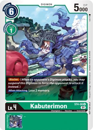 Kabuterimon (Winner Pack Xros Encounter) (ST4-08) [Starter Deck 04: Giga Green] - Deck Out Gaming