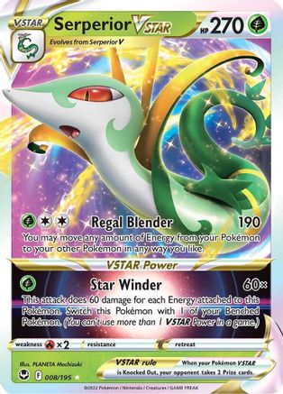 Serperior VSTAR (8) [SWSH12: Silver Tempest] Holofoil - Deck Out Gaming