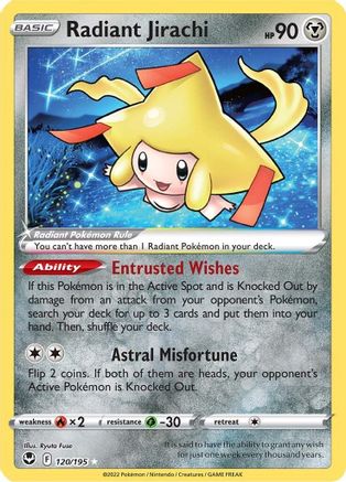 Radiant Jirachi (120/195) [Sword & Shield: Silver Tempest] - Deck Out Gaming