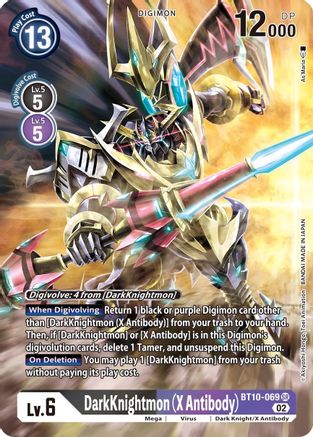 DarkKnightmon (X Antibody) (Alternate Art) (BT10-069) [Xros Encounter] Foil - Deck Out Gaming