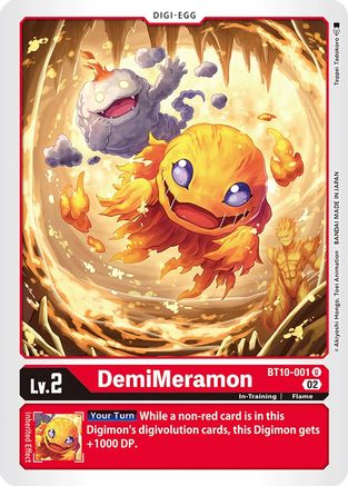 DemiMeramon (BT10-001) [Xros Encounter] - Deck Out Gaming