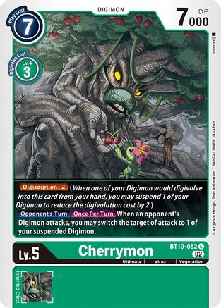 Cherrymon (BT10-052) [Xros Encounter] - Deck Out Gaming