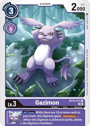 Gazimon (BT10-071) [Xros Encounter] - Deck Out Gaming