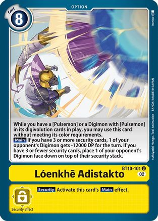 Loenkhe Adistakto (BT10-101) [Xros Encounter] - Deck Out Gaming