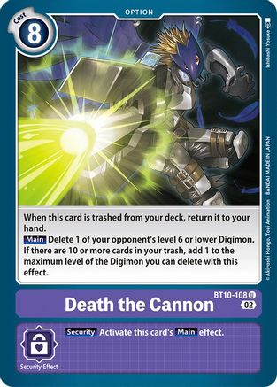 Death the Cannon (BT10-108) [Xros Encounter] - Deck Out Gaming