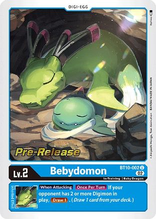 Bebydomon (BT10-002) [Xros Encounter Pre-Release Cards] Foil - Deck Out Gaming