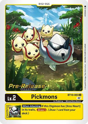 Pickmons (BT10-003) [Xros Encounter Pre-Release Cards] Foil - Deck Out Gaming