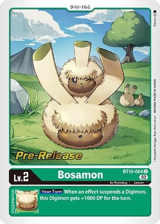 Bosamon (BT10-004) [Xros Encounter Pre-Release Cards] Foil - Deck Out Gaming