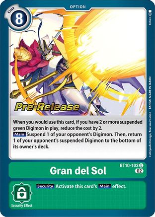 Gran del Sol (BT10-103) [Xros Encounter Pre-Release Cards] Foil - Deck Out Gaming