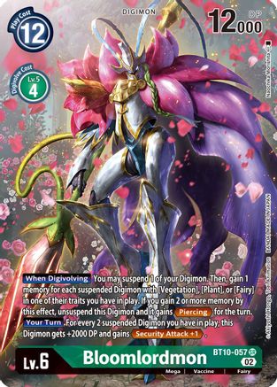 Bloomlordmon (Alternate Art) (BT10-057) [Xros Encounter] Foil - Deck Out Gaming