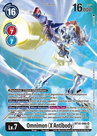 Omnimon (X Antibody) (Alternate Art) (BT10-086) [Xros Encounter] Foil - Deck Out Gaming