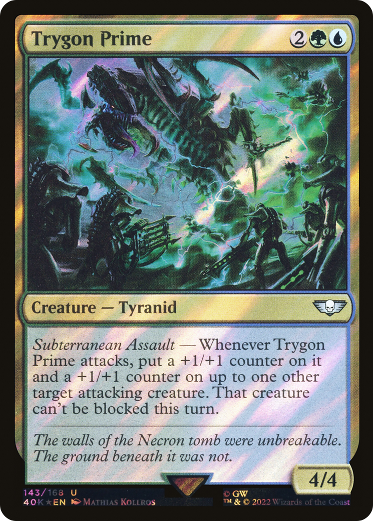 Trygon Prime (Surge Foil) (143) [Warhammer 40,000 Commander] foil - Deck Out Gaming