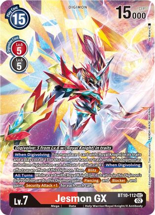 Jesmon GX (Alternate Art) (BT10-112) [Xros Encounter] Foil - Deck Out Gaming