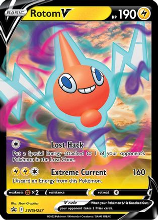 Rotom V - SWSH257 (SWSH257) [SWSH: Sword & Shield Promo Cards] Holofoil - Deck Out Gaming