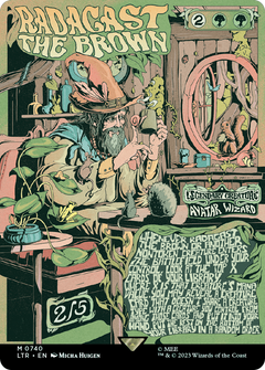 Radagast the Brown (Borderless Poster) (740) [The Lord of the Rings: Tales of Middle-earth] foil - Deck Out Gaming