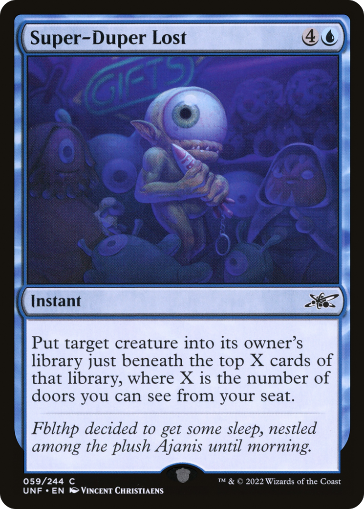 Super-Duper Lost (59) [Unfinity] foil - Deck Out Gaming