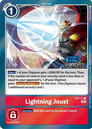 Lightning Joust (DC-1 2022 Stamped) (ST7-11) [Starter Deck 07: Gallantmon] Foil - Deck Out Gaming