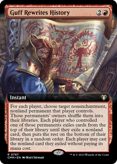 Guff Rewrites History (Extended Art) (767) [Commander Masters] foil - Deck Out Gaming