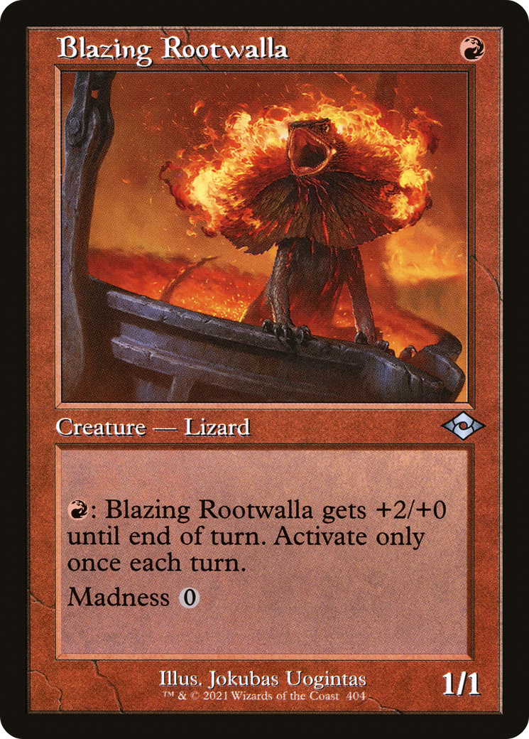 Blazing Rootwalla (Retro Frame) (404) [Modern Horizons 2] - Deck Out Gaming
