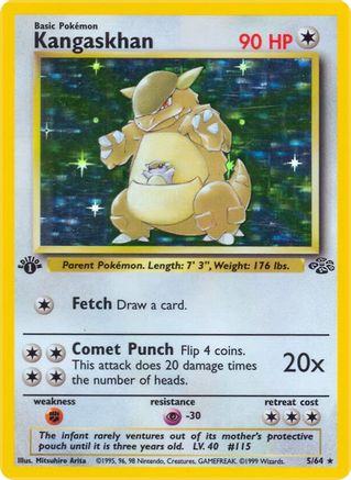 Kangaskhan (5) (5) [Jungle] 1st Edition Holofoil - Deck Out Gaming