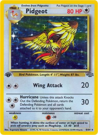 Pidgeot (8) [Jungle] 1st Edition Holofoil - Deck Out Gaming