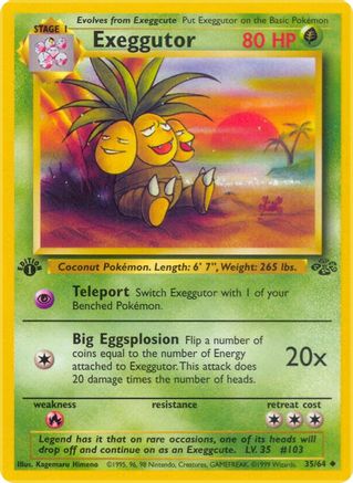 Exeggutor (35) [Jungle] 1st Edition - Deck Out Gaming