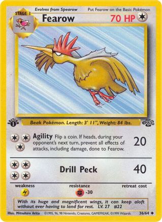 Fearow (36) [Jungle] 1st Edition - Deck Out Gaming