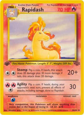 Rapidash (44) [Jungle] 1st Edition - Deck Out Gaming
