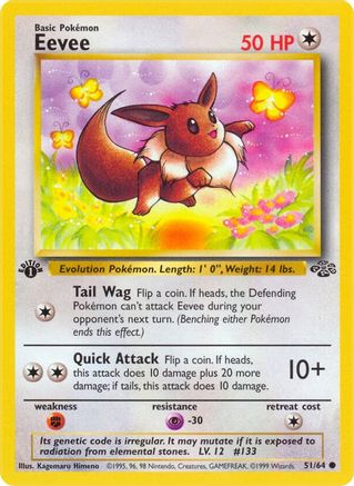 Eevee (51) [Jungle] 1st Edition - Deck Out Gaming