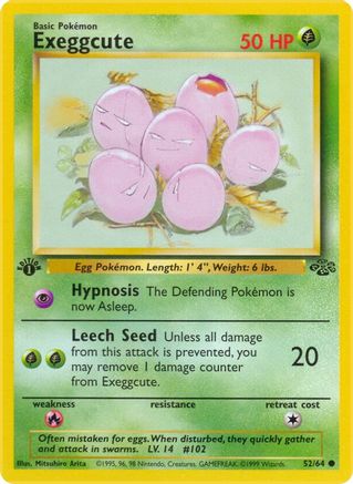 Exeggcute (52) [Jungle] 1st Edition - Deck Out Gaming