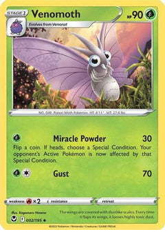 Venomoth (2) [SWSH12: Silver Tempest] - Deck Out Gaming