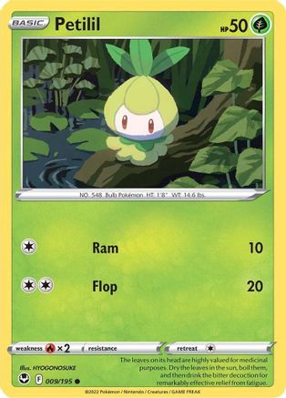 Petilil (9) [SWSH12: Silver Tempest] Reverse Holofoil - Deck Out Gaming