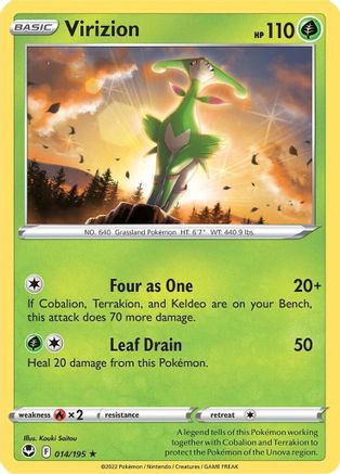 Virizion (14) [SWSH12: Silver Tempest] - Deck Out Gaming
