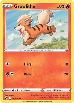 Growlithe (19) [SWSH12: Silver Tempest] - Deck Out Gaming