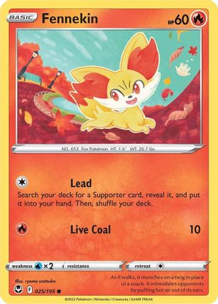 Fennekin (25) [SWSH12: Silver Tempest] - Deck Out Gaming
