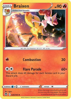 Braixen (26) [SWSH12: Silver Tempest] - Deck Out Gaming