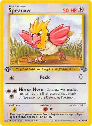 Spearow (62) [Jungle] 1st Edition - Deck Out Gaming