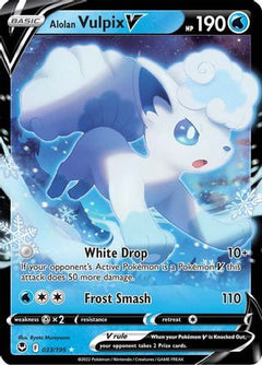 Alolan Vulpix V (33) [SWSH12: Silver Tempest] Holofoil - Deck Out Gaming